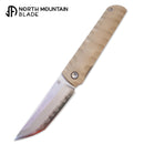 North Mountain Blade Kick Stop Chop Plus – 4" Tanto SLD-Magic Blade | Desert Tan G10 Handle