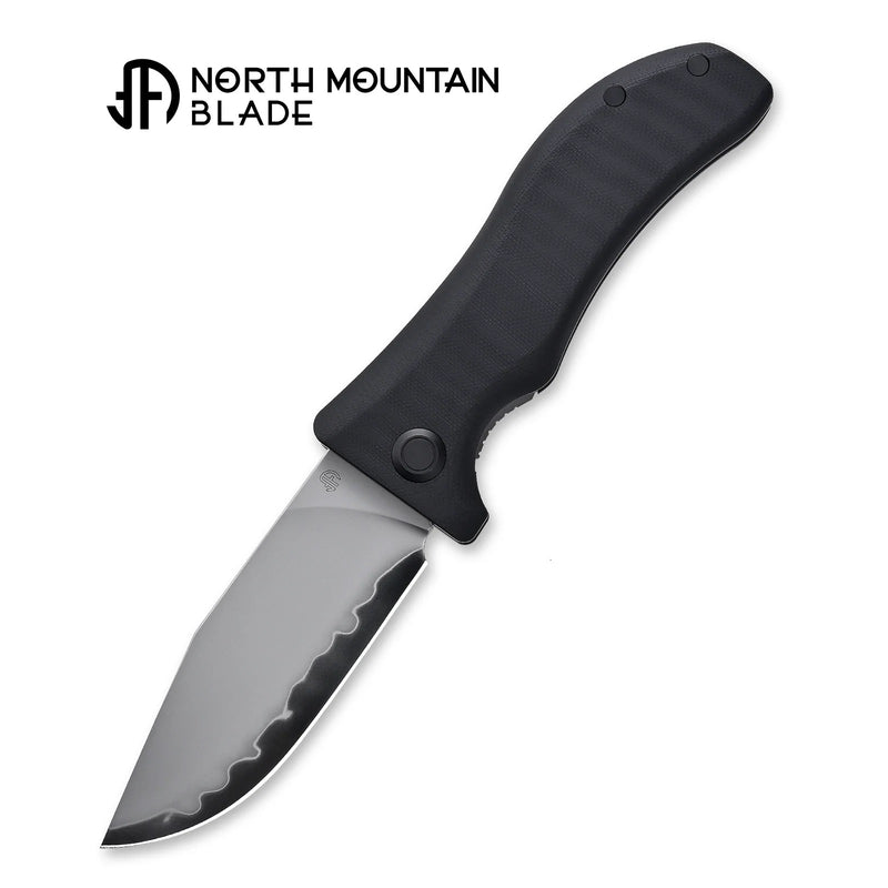 North Mountain Blade Lucky Dog – SLD-Magic Folding Knife, Black G10 Ha