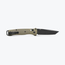 Benchmade Bailout 537BK-06 AXIS Lock 3.38" Black Cerakote CPM-S30V Tanto Ranger Green Grivory Handles
