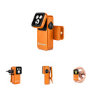 Olight Oclip 2 Pro Orange front view – 530 lumen flood, spot and red EDC clip light