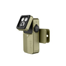 Olight Oclip 2 Ultra Olive Green front view – 580 lumen flood, spot, red and UV EDC clip light