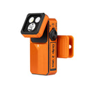 Olight Oclip 2 Ultra Premium Amber Orange side profile with tilting head