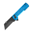 Oknife U1Ultra-SnowflakeBlue – 2.23" Brushed Glossy Ceramic Folding Utility Knife with TC4 Titanium Handle