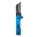 Oknife U1Ultra-SnowflakeBlue – 2.23" Brushed Glossy Ceramic Folding Utility Knife with TC4 Titanium Handle