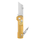 Oknife U1Pro-PEI – Folding Utility Knife Multitool with Amber Transparent PEI Handle & Folding Screwdriver
