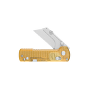 Oknife U1Pro-PEI – Folding Utility Knife Multitool with Amber Transparent PEI Handle & Folding Screwdriver