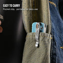 Oknife U1Pro-Racing66 – Folding Utility Knife Multitool with Route 66 Blue G10 Handle & Folding Screwdriver