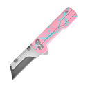 Oknife U1Ultra-ZombiePink – 2.36" Zirconium Oxide Ceramic Folding Utility Knife with OAL Aluminum Handle