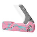 Oknife U1Ultra-ZombiePink – 2.36" Zirconium Oxide Ceramic Folding Utility Knife with OAL Aluminum Handle