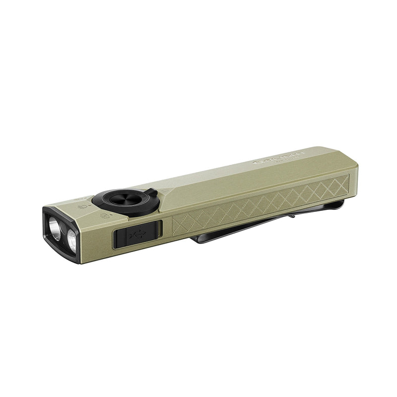 Olight ArkPro Ultra – 1,700 Lumens, Flood + Spot + UV + Green Laser, USB-C Rechargeable Flat EDC Flashlight