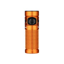 Olight Baton 4 Orange front view – 1,300 lumen compact EDC flashlight with metal side switch