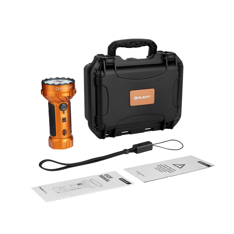 Olight Marauder Mini 2 Orange 10,000 Lumen USB-C Flood & Spot Flashlight