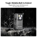 Olight Oclip Pro Phantom Squadron shown wet – rugged USB-C cover, IPX6 waterproof rating, 144 hour max runtime