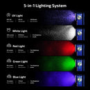 Olight Oclip Pro S Stars and Stripes 5-in-1 lighting – white, 365nm UV, red, green and blue output