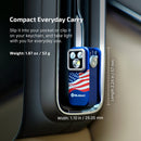Olight Oclip Pro S Stars and Stripes compact size shown for everyday carry