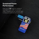 Olight Oclip Pro S Stars and Stripes USB-C charging detail