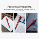 Olight 120 Lumen Rechargeable Pen Light with Green Laser – Olight O’Pen 3 Wine Red (USB-C)