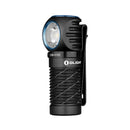 Olight Perun 2 Mini Black side view showing the pocket clip and side switch
