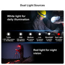 Olight Perun 2 Mini dual light sources – white light for daily illumination plus red light for night vision