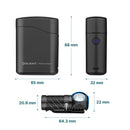 Olight Perun 3 Mini Headlamp & Flashlight – 1,250 Lumens, Red & White Light, Magnetic Clip