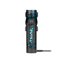 Olight Seeker 4 Pro Deep Ocean front view showing the multi-LED flood array