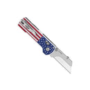 Olight U1 Pro Folding Knife – Stars & Stripes Edition | USA Flag G10 Handle, Utility Blade & Magnetic Bit Driver