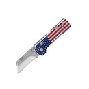 Olight U1 Pro Folding Knife – Stars & Stripes Edition | USA Flag G10 Handle, Utility Blade & Magnetic Bit Driver