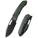 Remette RT-Orca ORCALS front view – 3.15" DLC M390 drop point titanium folding knife