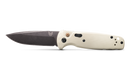 Benchmade 4300BK-03 CLA AUTO Folding Knife 3.4" CPM-MagnaCut Black DLC Battlewash Plain Blade, Ivory G10 Handles