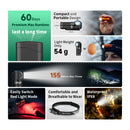 Olight Perun 3 Mini Headlamp & Flashlight – 1,250 Lumens, Red & White Light, Magnetic Clip