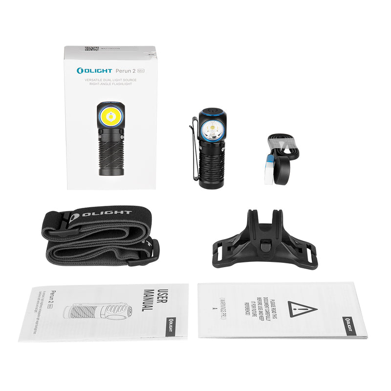 Olight Perun 2 Mini 1100 Lumen Headlamp / EDC Flashlight - Black