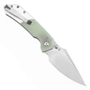 Tenable Fenrir T1034S7 – 3.45" Stonewashed 14C28N Blade, Jade G10 + Plain Aluminum Handle