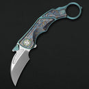 Critical Strike PREDATOR-TGN open position showing Beadblast M390 blade