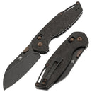 Kansept Model 6 K1022V1 – 3.1" CPM S35VN Blade, Shred Carbon Fiber Handle with Crossbar Lock (Nick Swan Design)