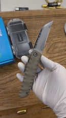 North Mountain Blade Kick Stop Chop Plus – 4" Tanto SLD-Magic Blade | Desert Tan G10 Handle