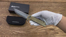 North Mountain Blade Chop 2 Stipe – 3.5" SLD-Magic San Mai Tanto | Aluminum Bronze Handle (2410E)