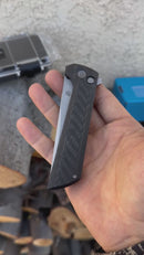 North Mountain Blade Chop 2 SLD-Magic San Mai Tanto Blade Carbon Fiber Handle