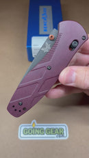 Benchmade 581BK-04 Barrage AXIS Lock Assisted Folding Knife – 3.6" CPM-S30V Cerakote Blade, Redstone Richlite Handles