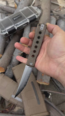 North Mountain Blade Kaiken 3.5in SLD-Magic Blade Aluminum Bronze Handles