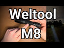 Weltool M8 Zoomable LED Flashlight – 860 Lumens, 574m Throw, 18650 Battery Included