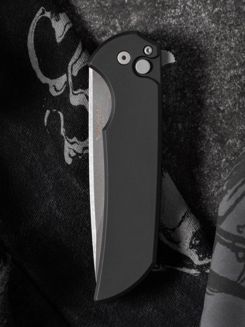 Pro-Tech Mordax 20CV Acid Wash Button Lock Knife MX101-AW