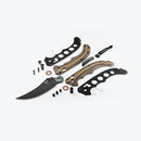 Benchmade 865BK-01 Mini Bedlam – CPM-S90V Tactical Folder with Scimitar Blade & G10 Handle