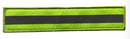 Long Hi-Vis Reflective Morale Patch R-HSFG-L front view – 5.91″ x 1.18″ long yellow strip with reflective band