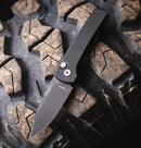 Pro-Tech Scapegoat Compact RCS1106 front view – 3.15" DLC black MagnaMax clip point automatic knife