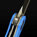 Reate Remedy FatCarbon Glass Blue titanium liner lock detail