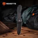 REMETTE RT-Cosmic RTCO-GB – 2.76" 14C28N Drop Point Button + Liner Lock Knife G10 Handle