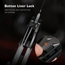REMETTE RT-Meteor RTPT-BDL – 2.99" M390 Drop Point Button + Liner Lock Knife Titanium & Carbon Fiber