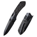 REMETTE RT-Meteor RTPT-ELD – 2.99" M390 Drop Point Button + Liner Lock Knife Titanium & Carbon Fiber