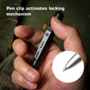 REMETTE RT-TP1E Pen – Titanium Tactical Pen with Clip Activated Lock and Glass Breaker