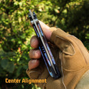 Remette Wild Species WD108-B Folding Knife 3.6″ M390 Blade Textured Blue Titanium Handle